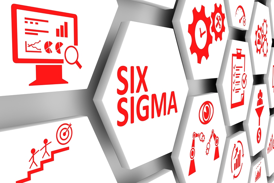 Six Sigma Concept Cell Background 3d Illustration