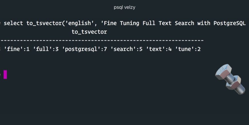 Formation PostgreSQL - tuning